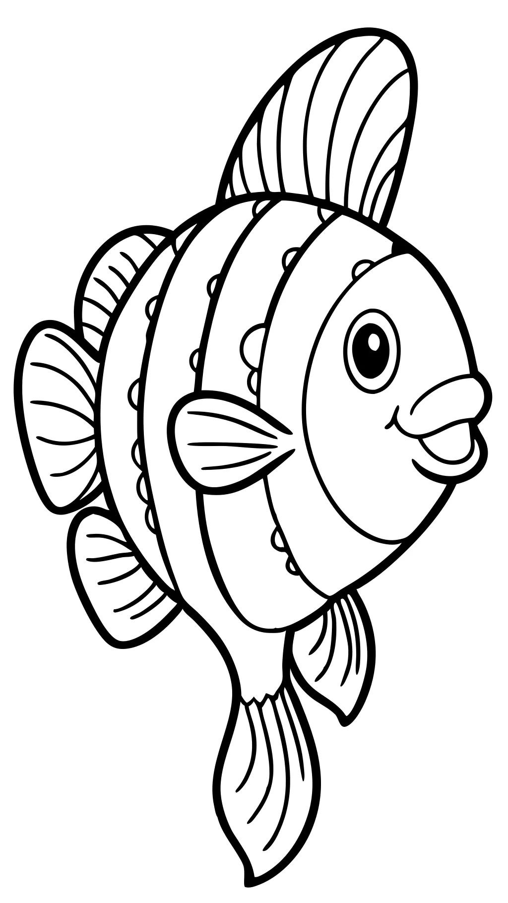 realistic fish coloring pages